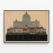 Dekorativer Poster Berlin Architektur Vintage — gerahmtes Bild an der Wand