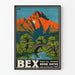 Vintage-Wanddekoration Poster Bex Brine Baths Schweiz