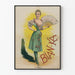 Vintage-Poster BIAN-KA Frau mit Fächer für Wanddekoration