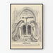 Poster der Christlichen Bibliothek des 19. Jahrhunderts - Vintage-Wanddekoration