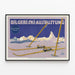 Vintage-Bild Bilgeri Skiausrüstung – Wanddekoration Wintersport — gerahmtes Bild an der Wand