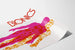 Dekoratives Poster Bionics Silhouette Mann in leuchtenden Farben