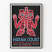 Dekoratives Poster mit Haida-Motiv, Indianer aus Alaska