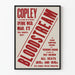 Vintage-Poster Theater Bloodstream in Rot und Weiß