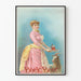 Vintage-Poster Bock Bier mit Frau und Ziege - Retro-Wanddekoration