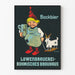 Vintage-Poster Bockbier Löwenbrauerei Böhmisches Brauhaus