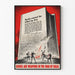 Vintage-Dekorposter „Bücher sind Waffen“ über die Kraft der Bücher