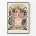 Vintage-Poster Bouffes Parisiens Wanddekoration Theater