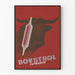 Vintage-Poster BOVSTROL Lefrancq - Roter Dekorationsposter mit Retro-Ästhetik
