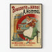 Vintage-Poster Brasserie de Hanoi A. Hommel Wanddekoration Bier