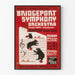 Vintage-Poster des Bridgeport Symphony Orchestra