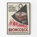 Vintage-Werbeplakat Broncosol – Retro-Medizinische Wanddekoration