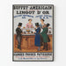 Vintage-Poster Buffet Américain Haus des Goldbarrens