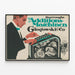 Vintage-Poster Burroughs Additions-Maschinen Glogowski & Co — gerahmtes Bild an der Wand