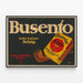 Vintage-Poster Busento Schäg für Retro-Wanddekoration — gerahmtes Bild an der Wand