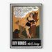 Vintage-Poster Buy Bonds - Wanddekoration G.I. Bond