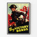 Vintage-Poster zur Kaufaufforderung für Victory Bonds mit kanadischem Soldaten
