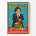 Vintage-Poster By the Sea mit Charlie Chaplin
