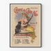 Vintage-Poster vom Hundeschwarzes Kabarett - Retro-Wanddekoration