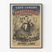 Vintage-Poster Café Concert der Ambassadeurs Der Vogelverführer