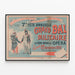 Altes Poster Großes Militärisches Ball 1892 - Vintage Militärische Wanddekoration — gerahmtes Bild an der Wand