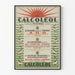 Vintage-Poster Le Calcoléol, wissenschaftlich- und ernährungsdekoration