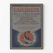 Vintage-Poster mit Lebertran Calcoléol