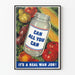 Vintage-Poster Wanddekoration All You Can Can - Retro-Stil