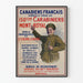 Vintage-Rekrutierungsplakat der 150. Carabiniers Mont Royal