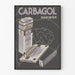 Vintage-Poster Carbagol Marinier – Retro-Wanddekoration für Gesundheit