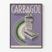 Vintage-Poster Carbagol Marinier – Retro-Wanddekoration Gesundheit