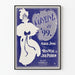 Vintage-Poster Caroline von '99 – Elegante Wanddekoration in Blau und Weiß