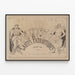 Vintage-Poster Patriotische Karten von Dufour – Historische Wanddekoration — gerahmtes Bild an der Wand