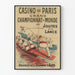 Vintage-Poster des Großen Weltmeisterschaft der Lanzenkämpfe im Casino de Paris