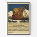 Vintage-Poster der Cassa Navale e d'Assicurazioni Segelschiff