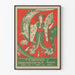 Vintage-Poster Karthago Chrysanthemen-Ausstellung 1895 - Blumenwanddekoration