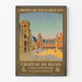 Vintage-Poster des Innenhofs des Château de Blois - Dekoratives Poster