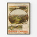 Vintage-Poster elektrische Eisenbahn Montreux-Oberland Bernois
