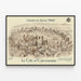 Vintage-Poster der Südbahnlinie La Cité de Carcassonne — gerahmtes Bild an der Wand