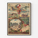 Vintage-Poster Eisenbahn P.L.M. – Paris, Monaco, Château de Pierrefonds