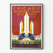 Vintage-Poster Weltmesse Chicago 1933 - Wanddekoration