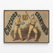Vintage-Poster Baseball Chicago US Champions — gerahmtes Bild an der Wand