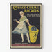 Vintage-Poster Lederpflege Crème Lacroix Wanddekoration