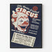 Vintage-Zirkus-Poster - Wanddekoration Clown Retro