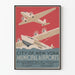 Vintage-Poster der städtischen Flughäfen von New York