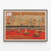 Vintage-Poster Circus Cole Bros. Nelson Family — gerahmtes Bild an der Wand