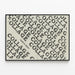 Typografisches Collage-Poster von James M. Green — gerahmtes Bild an der Wand