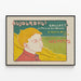 Vintage-Sammelposter für Kinder — gerahmtes Bild an der Wand