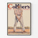 Vintage-Poster für Herren beim Golfspielen – Sportliche Wanddekoration