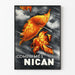 Vintage-Poster Komprimés Nican Herbstblätter
